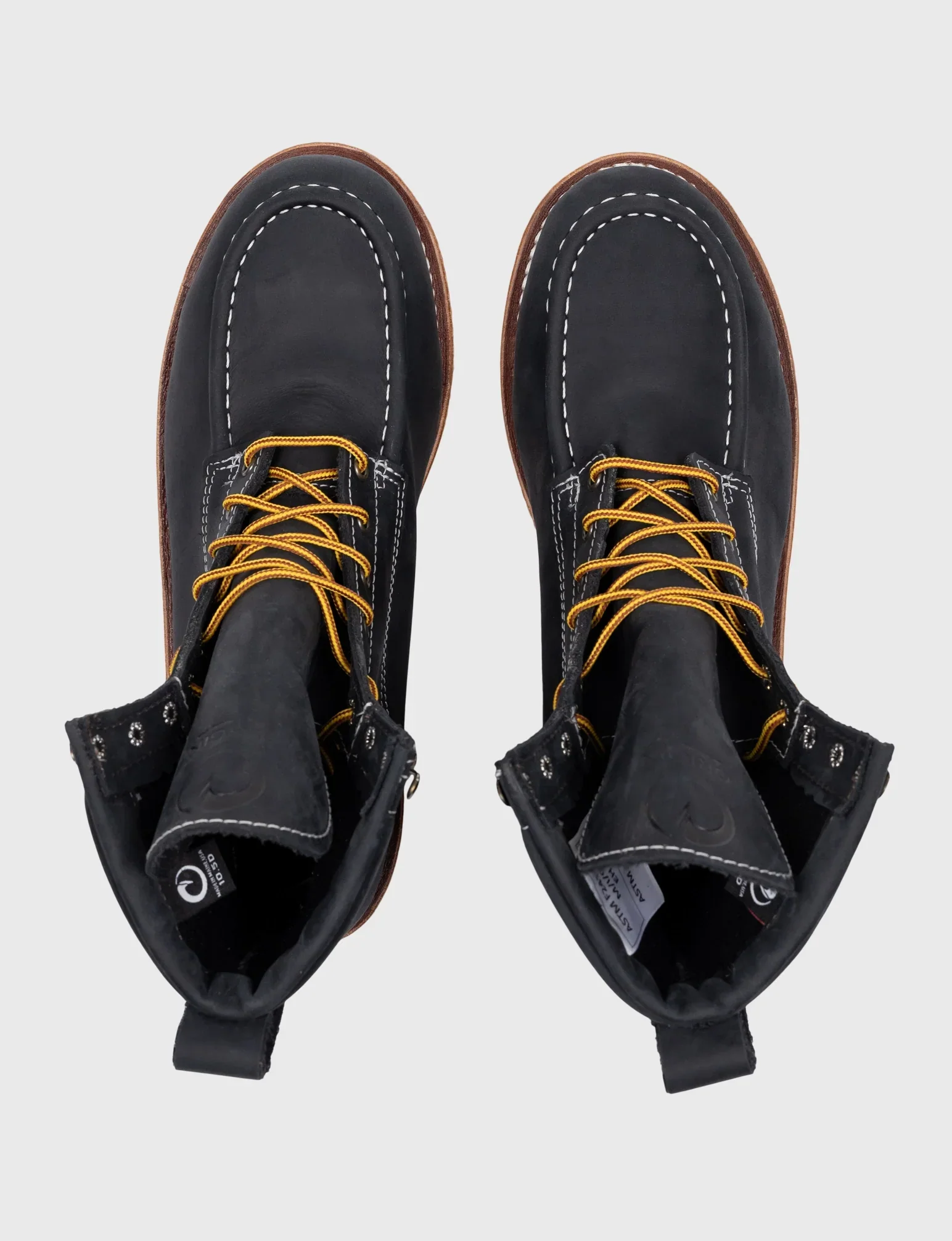 MAINE MOC STEEL TOE BOOT 8" - NATURAL WEDGE SOLE - GRADED QUALITY - Image 10